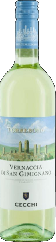 Garrafa de Torrebona Vernaccia di San Gimignano DOCG, da Cecchi
